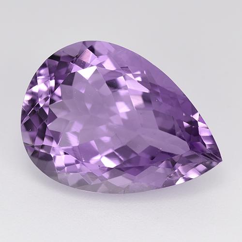 Eggplant Violet Аметист Камень - 9.7ct Фасетная Груша (ID: 520594)