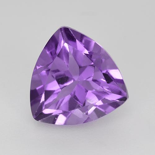 Deep Purplish Violet Amethyst Gem - 1.8ct Trillion Facet (ID: 522847)