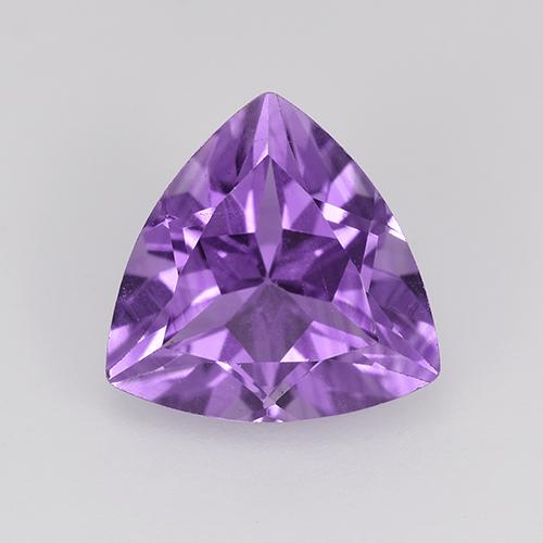 Intense Violet Amethyst Edelstein - 1.4ct Trillantschliff (ID: 522851)