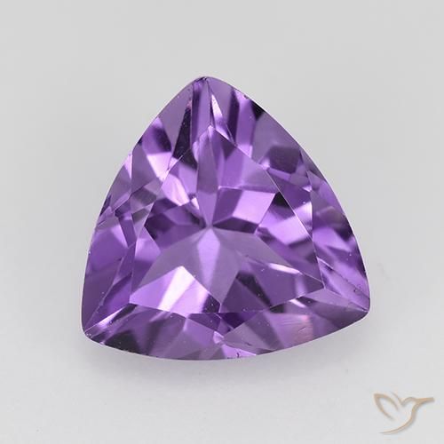 بنفسجى غامق جمشت حجر كريم - 1.5ct مثلثى الوجه (ID: 522856)