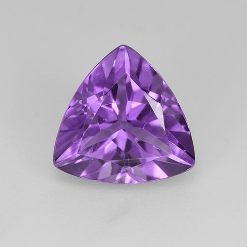 Medium Purplish Violet Аметист Камень - 1.6ct Огранка Триллион Фасетная (ID: 523472)