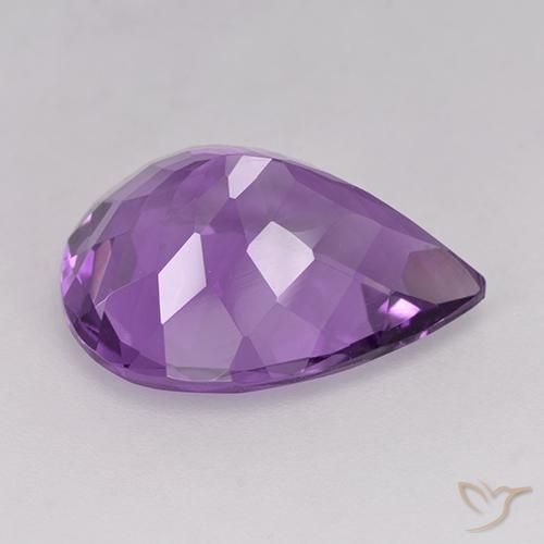 Amethyst Gemstone in 16 x 12 mm (calibrated) Size for Sale, Amethyst Stone in Purplish Violet Color