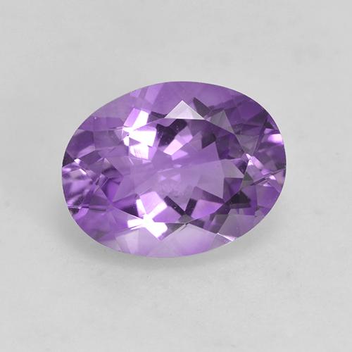 Medium Purplish Violet Аметист Камень - 1.6ct Фасетный Овал (ID: 528927)