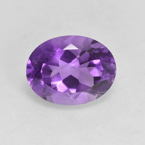 Medium Violet Amethyst Gem - 1.8ct Oval Facet (ID: 528931)