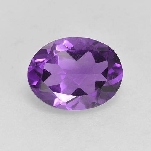 Violeta vívido Amatista Gema - 1.5ct Forma ovalada (ID: 528932)