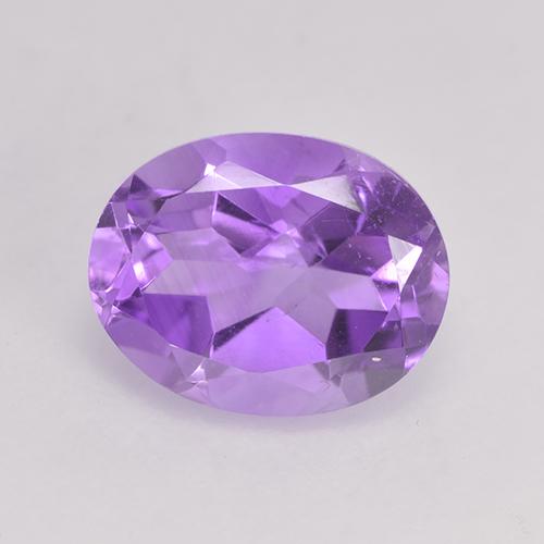 濃い紫 アメジスト 宝石 - 1.9ct オーバル ファセット (ID: 529453)