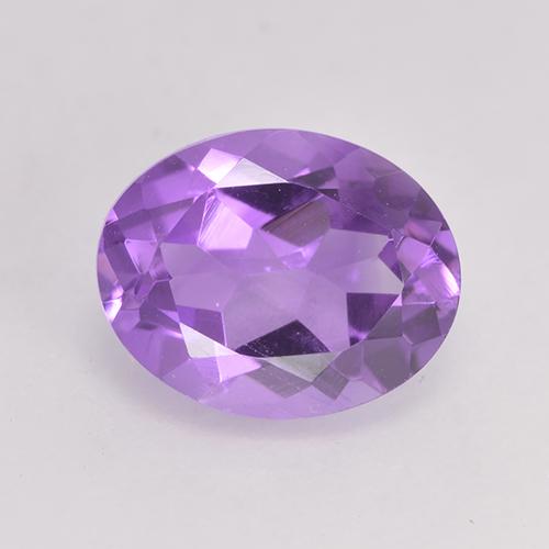 Пурпурно-фиолетовый Аметист Камень - 1.9ct Фасетный Овал (ID: 529455)