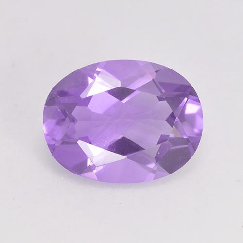 Medium Violet Amethyst Gem - 1.5ct Oval Facet (ID: 529457)
