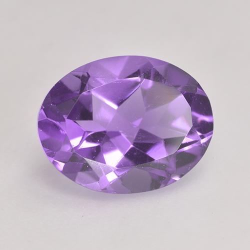 1.81 ct Violet Amethyst Stone, Natural Amethyst in Oval Facet Shape for Sale