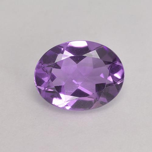 Medium-Dark Violet Аметист Камень - 1.6ct Фасетный Овал (ID: 530052)