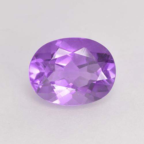 Intense Violet Amethyst Edelstein - 1.8ct Oval facettiert (ID: 530056)