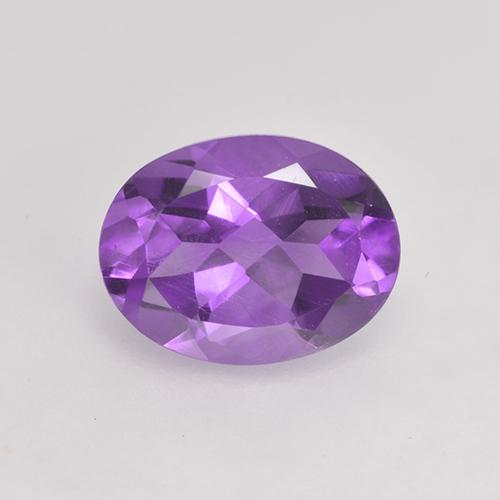 Intense Violet Amethyst Gem - 1.7ct Oval Facet (ID: 530063)