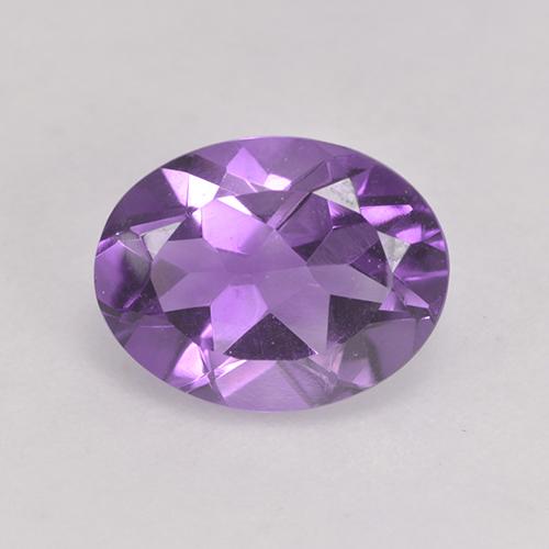 Розовато-фиолетовый Аметист Камень - 1.7ct Фасетный Овал (ID: 530248)