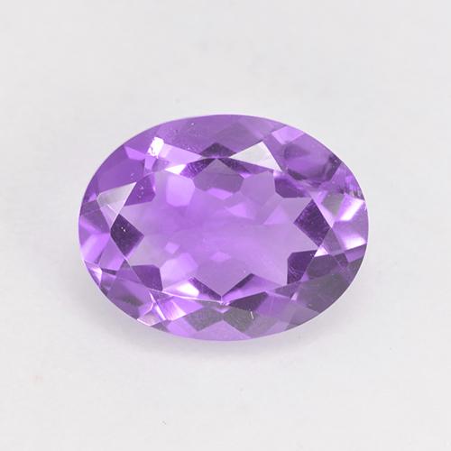 Пурпурно-фиолетовый Аметист Камень - 1.5ct Фасетный Овал (ID: 530250)