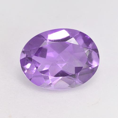 Розовато-фиолетовый Аметист Камень - 1.5ct Фасетный Овал (ID: 530252)