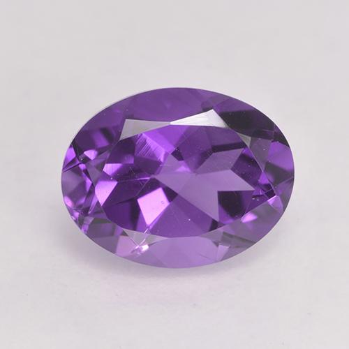 Intense Violet Amethyst Edelstein - 1.9ct Oval facettiert (ID: 531050)