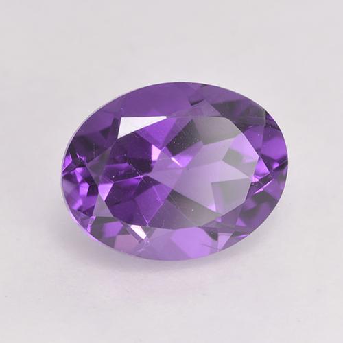 1.90 ct Violet Amethyst Stone, Natural Amethyst in Oval Facet Shape for Sale
