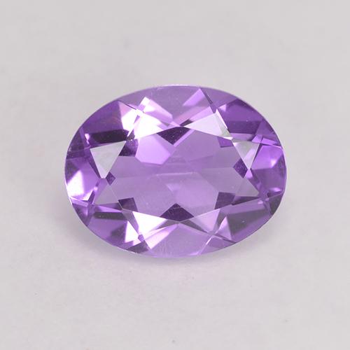 Pinkish Violet Amethyst Gem - 1.4ct Oval Facet (ID: 531055)