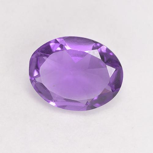 Pinkish Violet Amethyst Gem - 1.3ct Oval Facet (ID: 531056)