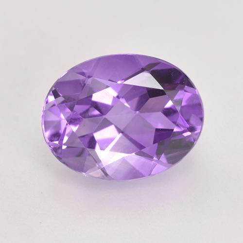 Medium Violet Amethyst Gem - 1.9ct Oval Facet (ID: 531058)