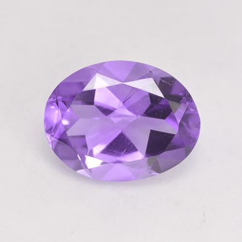 Medium-Light Violet Amethyst Gem - 1.6ct Oval Facet (ID: 531059)