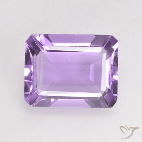 2.02ct Natural Medium Violet Amethyst, Emerald Cut, VS