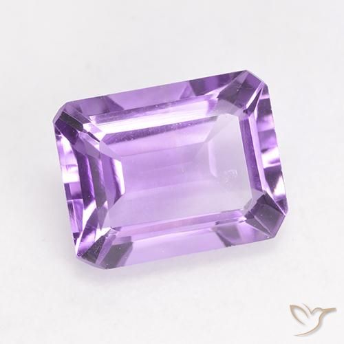 2.00 ct Violet Amethyst Stone, Natural Amethyst in Octagon Facet Shape for Sale