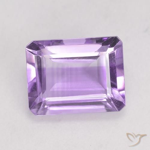 2.20ct Natural Medium Violet Amethyst, Emerald Cut, VS