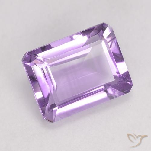 2.20 ct Violet Amethyst Stone, Natural Amethyst in Octagon Facet Shape for Sale