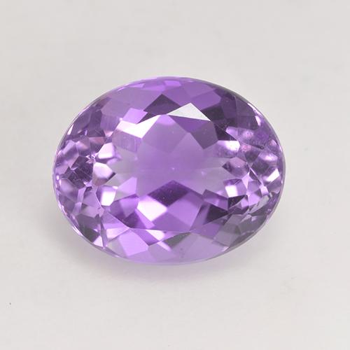 Medium Violet Amethyst Gem - 3ct Oval Facet (ID: 532421)