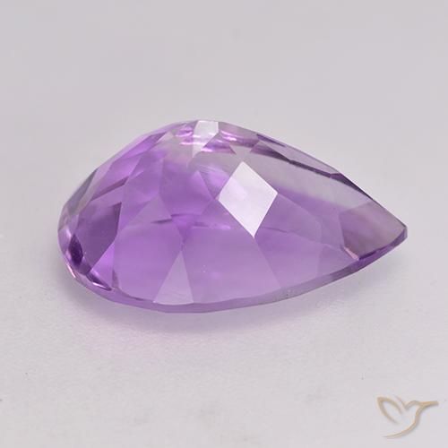 Amethyst Gemstone in 15 x 10 mm (calibrated) Size for Sale, Amethyst Stone in Medium Purplish Violet Color