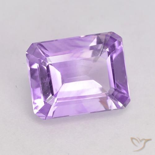 2.04 ct Violet Amethyst Stone, Natural Amethyst in Octagon Facet Shape for Sale