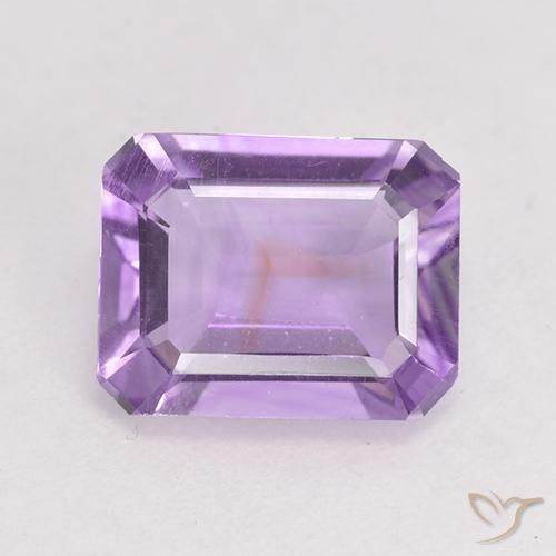 1.91ct Natural Medium Violet Amethyst, Emerald Cut, VVS-VS