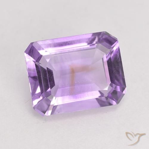 1.91 ct Violet Amethyst Stone, Natural Amethyst in Octagon Facet Shape for Sale