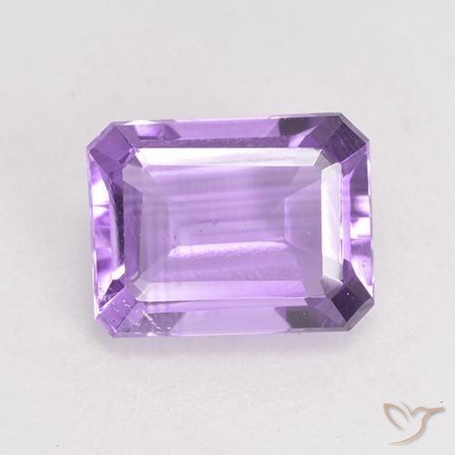 1.99ct Natural Medium Violet Amethyst, Emerald Cut, VS