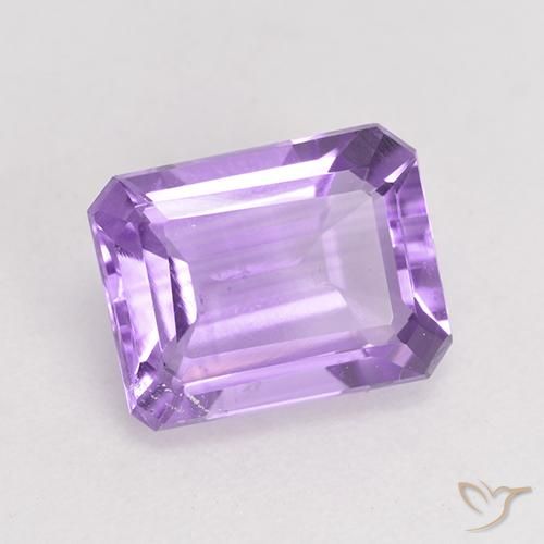 1.99 ct Violet Amethyst Stone, Natural Amethyst in Octagon Facet Shape for Sale