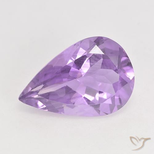 Améthyste Violet pear facet 4,32 ct du Brésil, dimension 14,7 x 9,9mm, pierre gemme naturelle Non traité, pureté vvs-vs, 1 pièce Améthyste de couleur Violet moyen, dureté Mohs de 7 convient aux bijoux de tous les jours, pierre de sagesse, Débloque le chakra de la couronne, Photo A