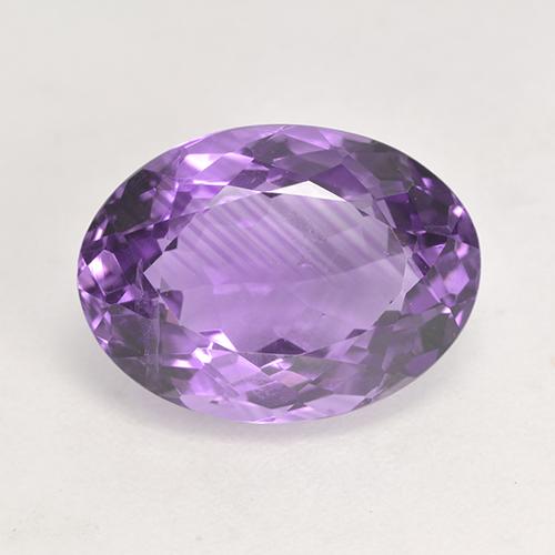 Medium Violet Аметист Камень - 4.6ct Фасетный Овал (ID: 532582)