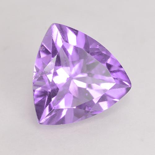 1.59 ct Violet Amethyst Stone, Natural Amethyst in Trillion Facet Shape for Sale