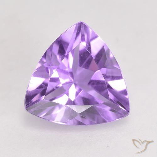 1.54ct Natural Medium Violet Amethyst, Trillion, VS