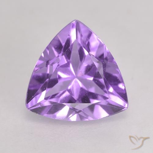 1.66ct Natural Pinkish Violet Amethyst, Trillion, VS