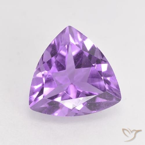 1.52ct Natural Medium Violet Amethyst, Trillion, VS