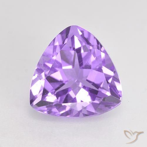 Medium Violet Amethyst Gem - 1.8ct Trillion Facet (ID: 533135)