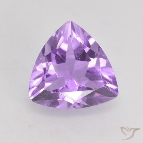 1.65ct Natural Pinkish Violet Amethyst, Trillion, VS