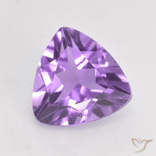 1.62ct Natural Pinkish Violet Amethyst, Trillion, VS