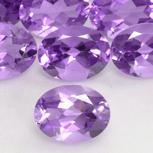 1.13 ct Violet Amethyst Gemstone, Amethyst Gem in Oval Facet Shape for Sale.