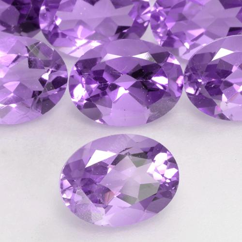 1.13 ct Violet Amethyst Stone, Natural Amethyst in Oval Facet Shape for Sale
