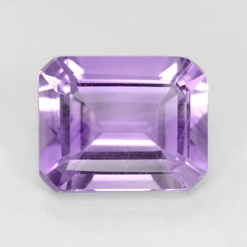Light Pinkish Violet Amethyst Gem - 2ct Octagon Facet (ID: 533174)
