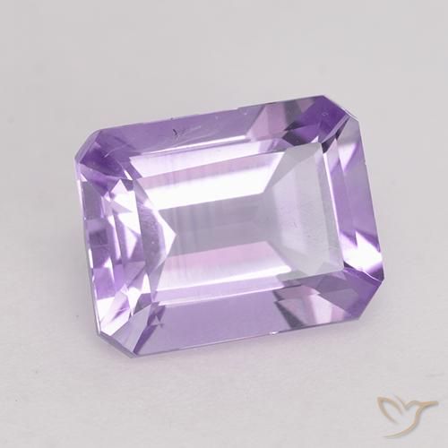 2.18ct Natural Medium Violet Amethyst, Emerald Cut, VS