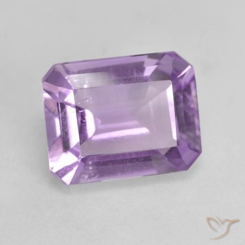 1.81 ct Violet Amethyst Stone, Natural Amethyst in Octagon Facet Shape for Sale